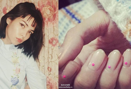 混血日模最爱的7款耐看又优雅的美甲造型