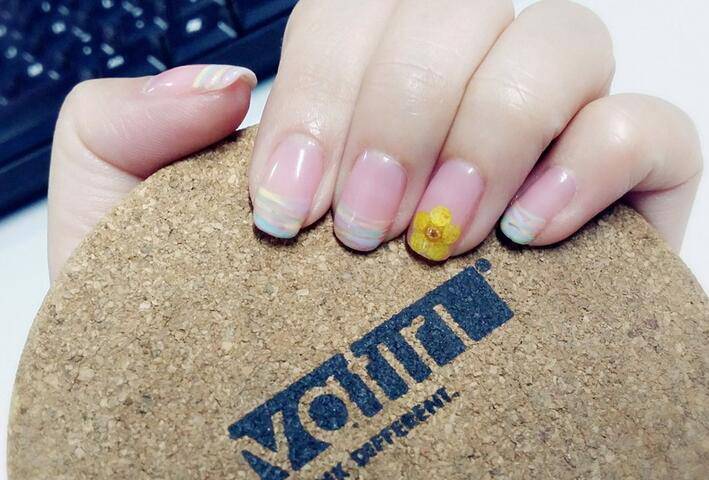 短指甲美甲图片推荐 可爱粉色淑女系列