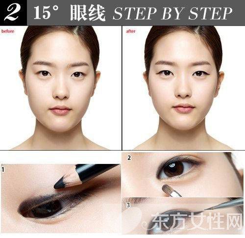 画眼线还能有角度 看看这些单眼皮女星的独特画法