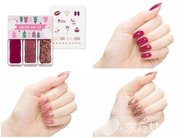 指尖上的浪漫 快来定制你的圣诞限定指甲油