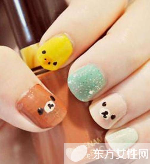 新年美甲款式 萌系小鸡甲最应景