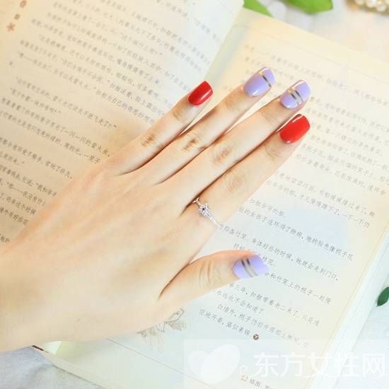 韩系个性美甲图片推荐 几何图案原来可以这么潮