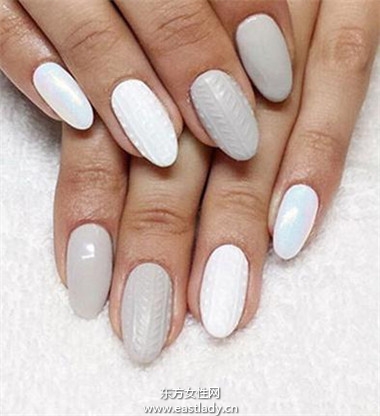 指甲+搭配毛衣 今冬最夯的 针织毛衣 指彩