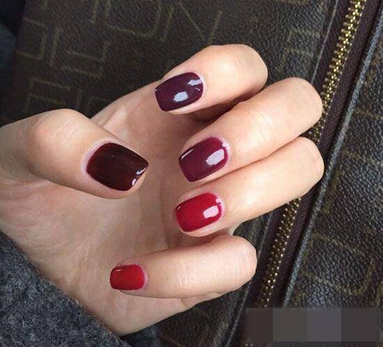 短指甲美甲图片推荐图 时下最流行的美甲样式