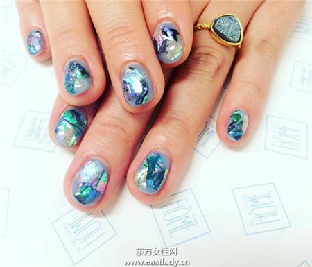 石头系列图纹美甲设计高贵显档次 精选10款满足低调派与奢华派