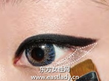 单眼皮化妆技巧之欧美范十足的眼线妆