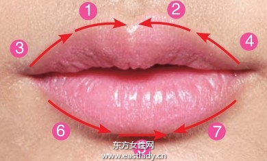 用唇线强调轮廓展现女性魅力
