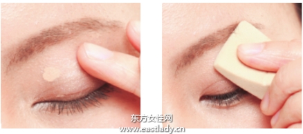 膏状与液体眼影制造润泽质感