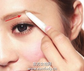 画眉教程之矫正眉型修补颜色