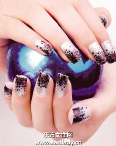 美甲教程之打造耀目银色亮片美甲