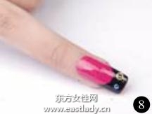 美甲教程之打造金属朋克式亮甲