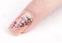 美甲教程之打造淡雅蕾丝美甲