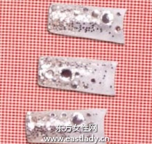 美甲教程之打造银色奇迹光疗树脂甲