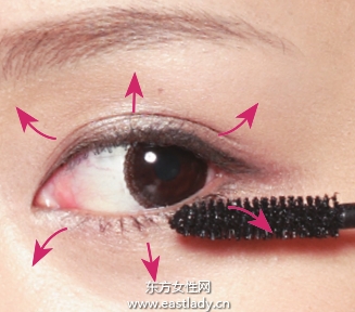 眼妆的画法之画出茶色眼妆