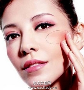 三种不同脸型腮红的画法