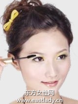 浪漫田园眼妆具体画法