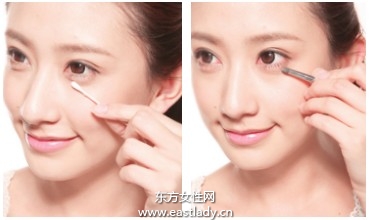 简单眼妆画法改善眼周晕妆与脱色
