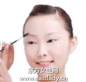 化妆教程之画出标致柳叶眉