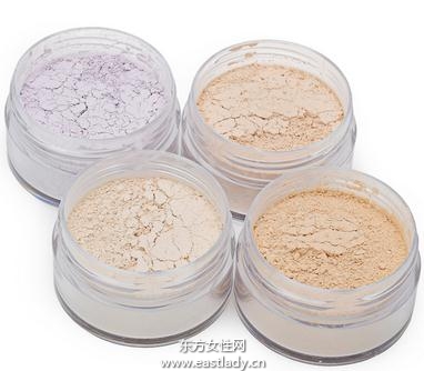 不同颜色散粉对改善肤色效果不同