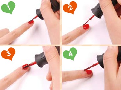 如何正确指涂抹指甲油