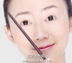 眉毛的黄金比例画眉法