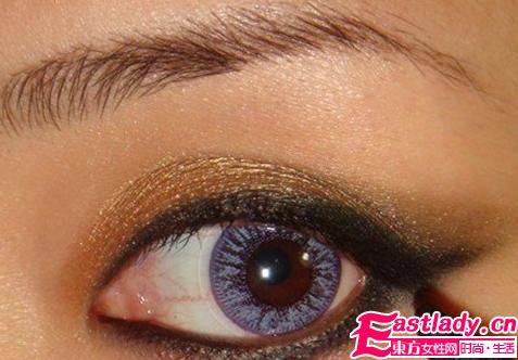 备战七夕节 学化贵气金色眼妆