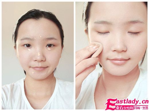 单眼皮女生亲自打造夏日清新眼妆