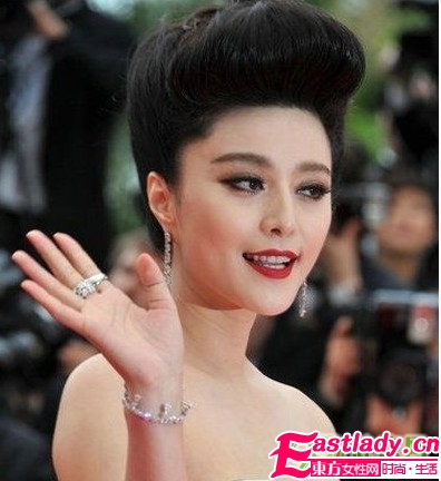 法国戛纳节 范冰冰与李冰冰妆容pk