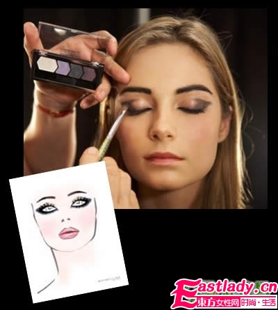 美宝莲戏剧化眼妆怎么画