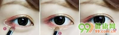 红色系的眼影怎么画好看