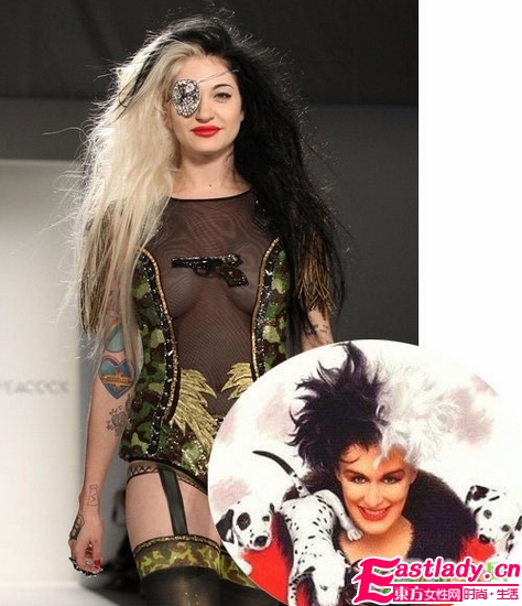 爆笑 酷似卡通的T台发型