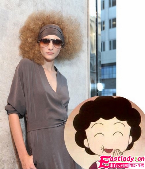 爆笑 酷似卡通的T台发型