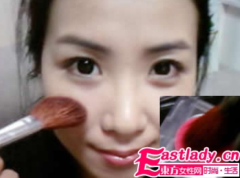 网友晒约会无暇甜美妆容步骤图
