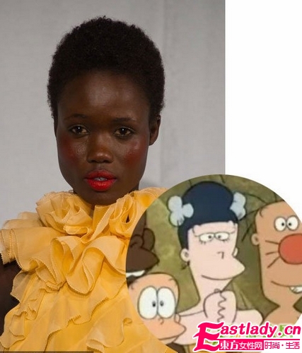 爆笑 酷似卡通的T台发型