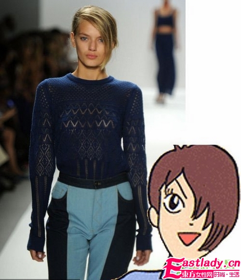 爆笑 酷似卡通的T台发型