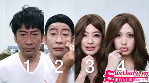 超强悍的美女妆前妆后对比照 美女变身记