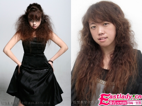 女人化妆前后的惊人变化