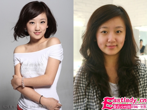 女人化妆前后的惊人变化