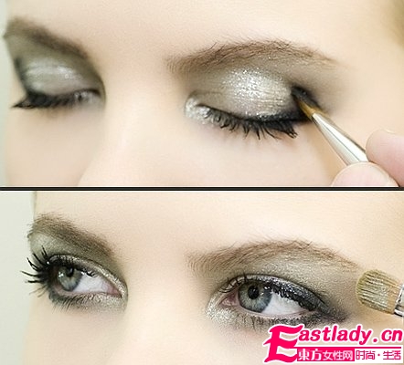 四步打造最炫的金属烟熏妆