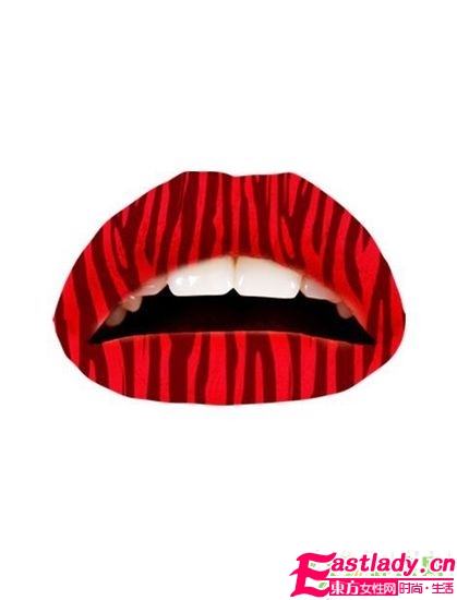 嘴唇纹身纸 用贴的唇膏