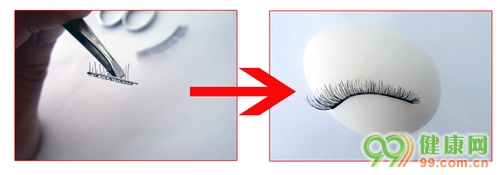 图文演示浓密假睫毛怎么带