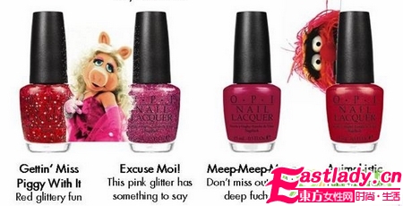 《木偶总动员》指甲油 Miss Piggy双手闪亮