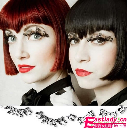 剪纸式假睫毛 艺术美妆