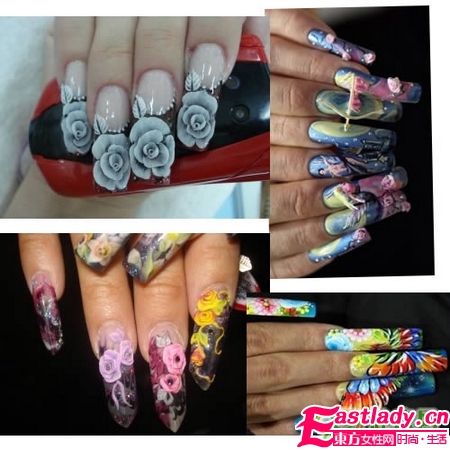 美甲创意 各式各样的指甲贴
