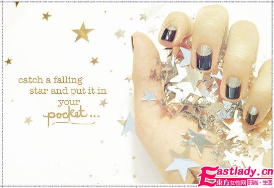 10.1出游DIY一款浪漫蓝月亮美甲吧