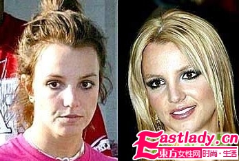 国际女星化妆前后判若两人