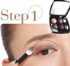 棕色眼妆打造明暗有致的立体妆容