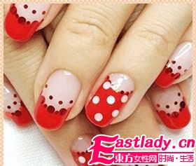 不败的经典 美甲也有圆点控