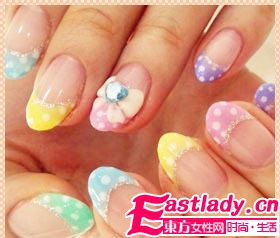 不败的经典 美甲也有圆点控