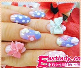 不败的经典 美甲也有圆点控